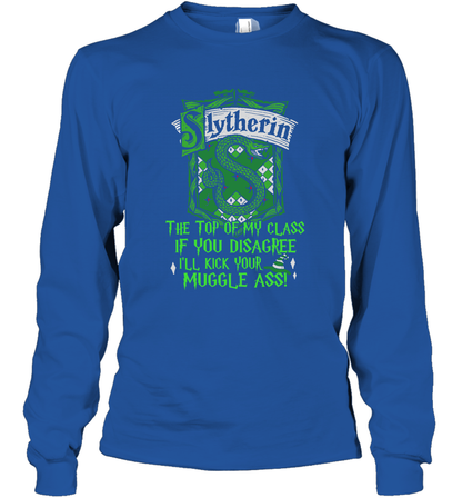 HP QUOTES SLYTHERIN Long Sleeve T-Shirt Long Sleeve T-Shirt Royal