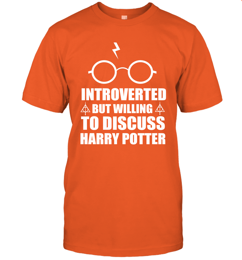 Introverted But Willing To Discuss Harry Potter T-Shirt T-Shirt Orange