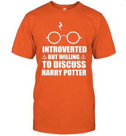 Introverted But Willing To Discuss Harry Potter T-Shirt T-Shirt Orange