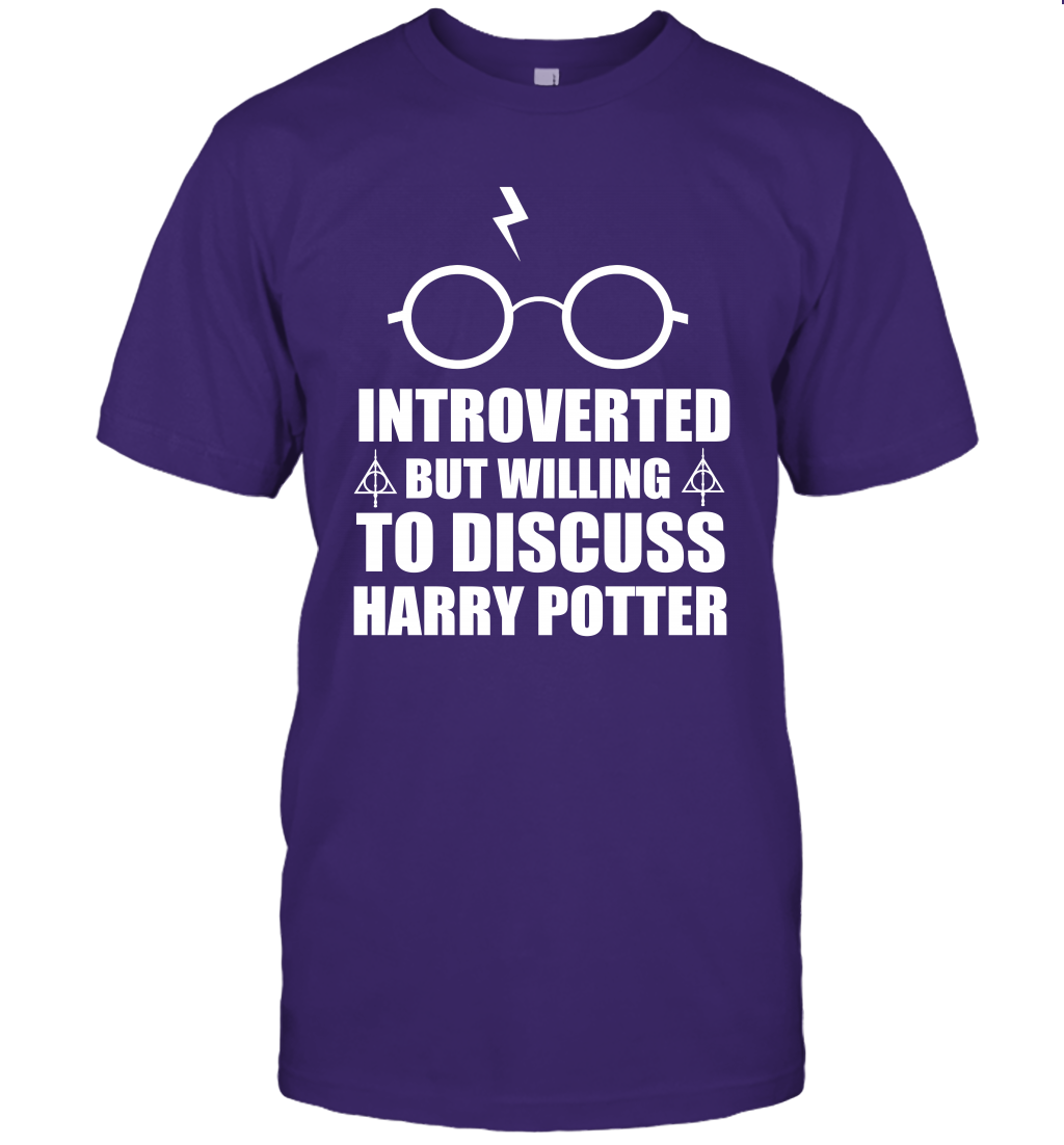 Introverted But Willing To Discuss Harry Potter T-Shirt T-Shirt Purple