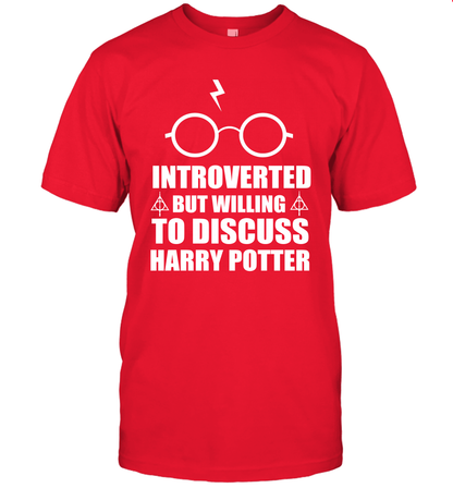 Introverted But Willing To Discuss Harry Potter T-Shirt T-Shirt Red