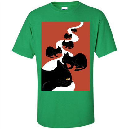 Cat T-Shirt Cat Flow Irish Green
