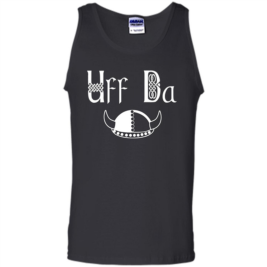Uff Da Viking Hat Norwegian Scandinavian Saying T-shirt Black