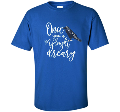 Poe Raven Shirt, Bookworm Shirt Literary Gifts cool shirt Royal