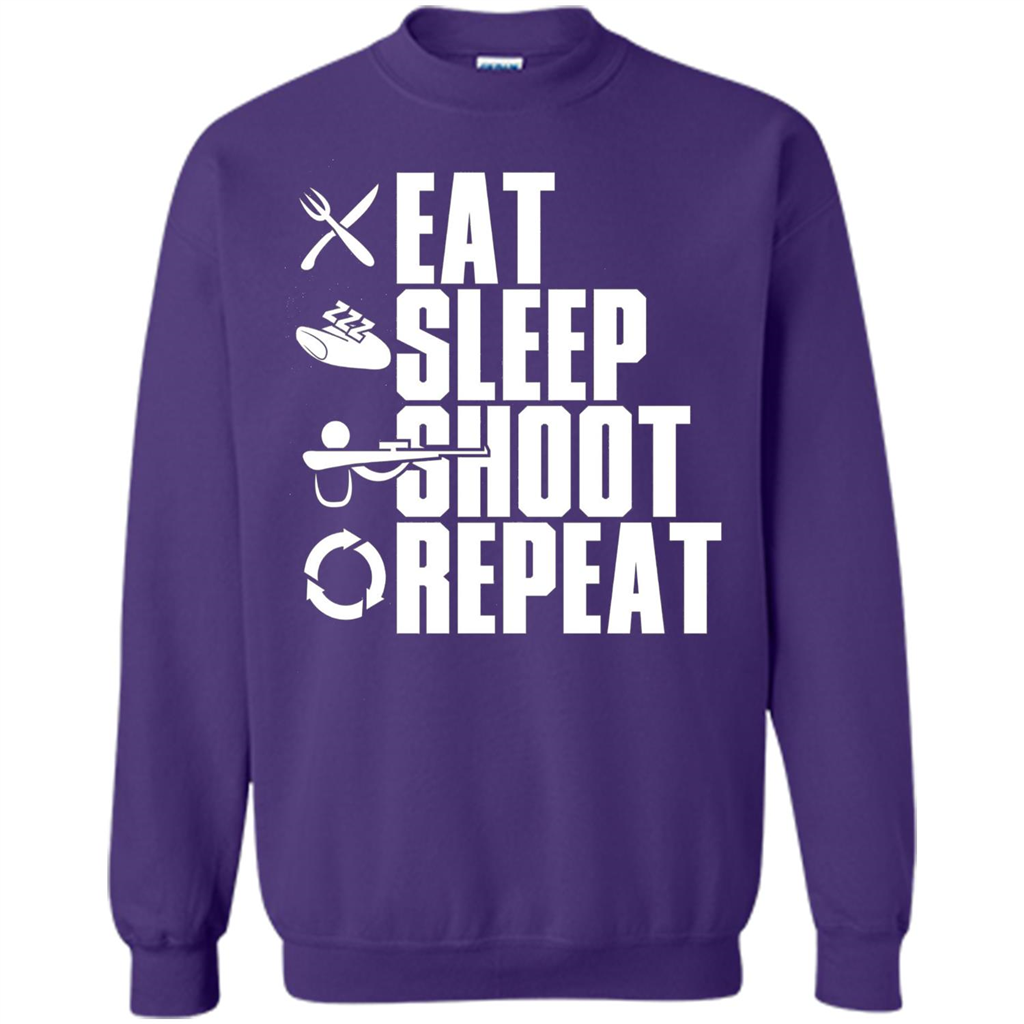 Eat Sleep Shoot Repeat T-shirt Orange