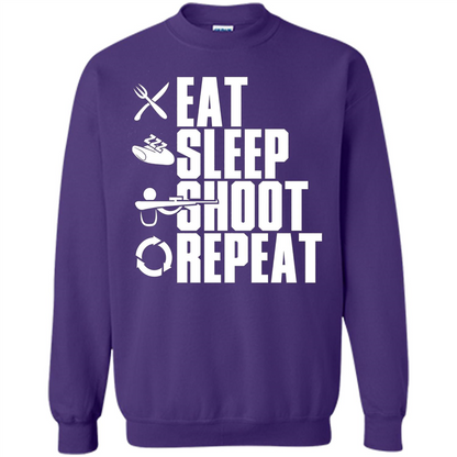 Eat Sleep Shoot Repeat T-shirt Orange
