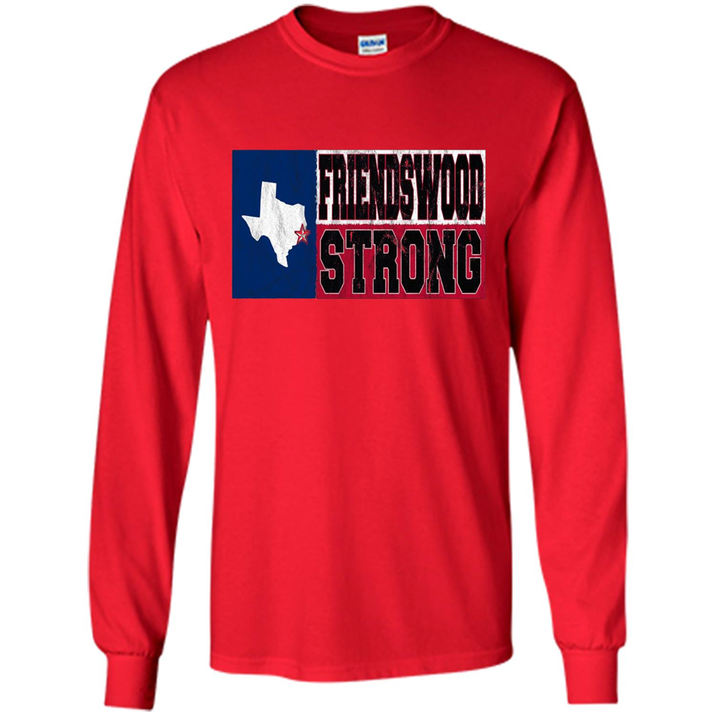 Friendswood Strong - Texas Flag - Friendswood Pride T-shirt Red