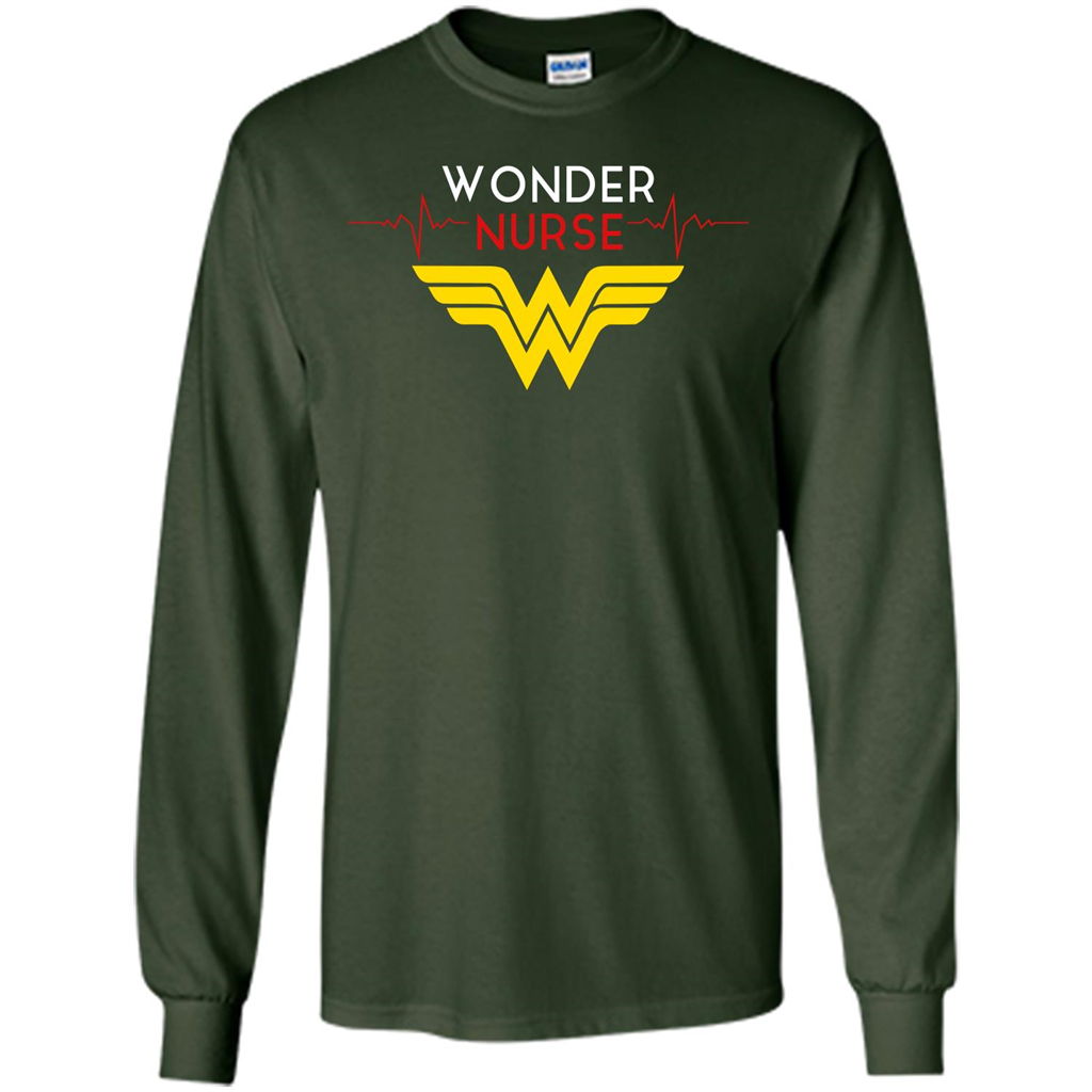Nurse Lover. Wonder Nurse T-shirt Forest Green