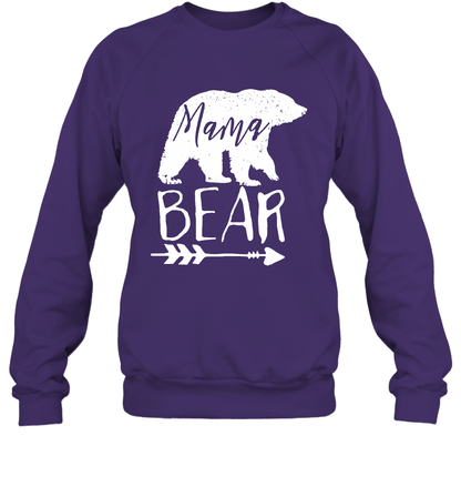 Mama Bear Shirt Sweatshirt Sweatshirt Purple