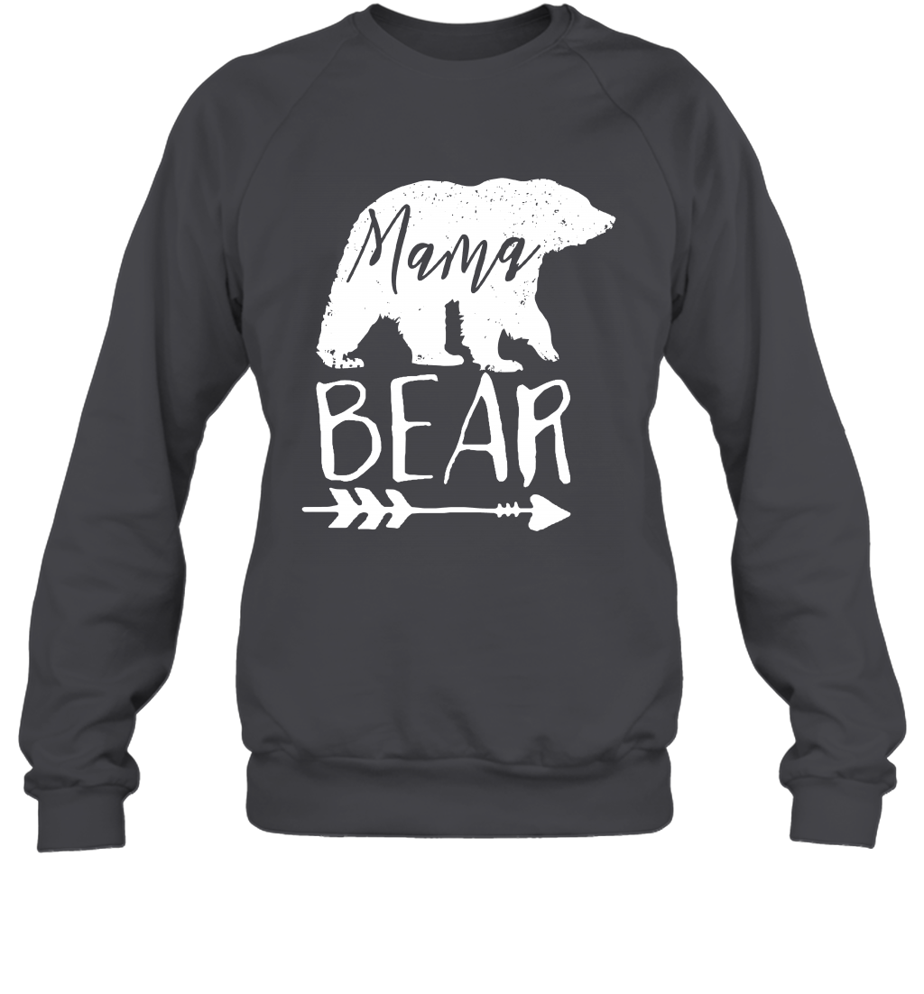 Mama Bear Shirt Sweatshirt Sweatshirt Dark Heather