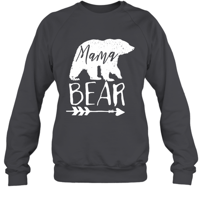 Mama Bear Shirt Sweatshirt Sweatshirt Dark Heather