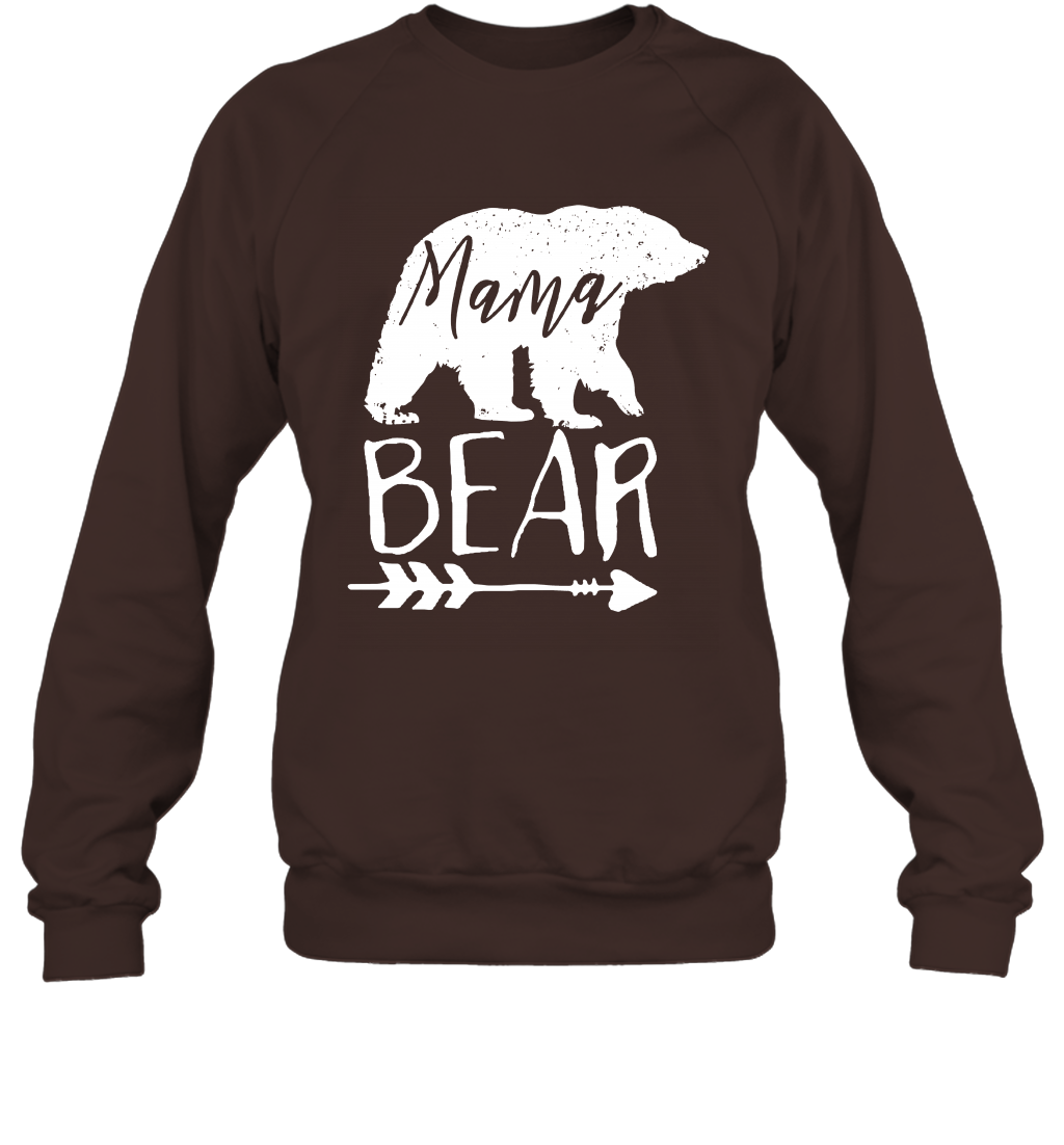 Mama Bear Shirt Sweatshirt Sweatshirt Dark Chocolate