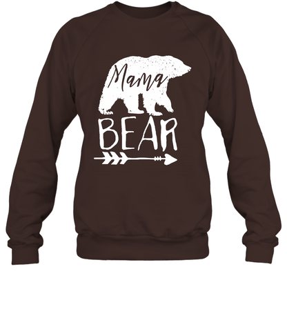 Mama Bear Shirt Sweatshirt Sweatshirt Dark Chocolate