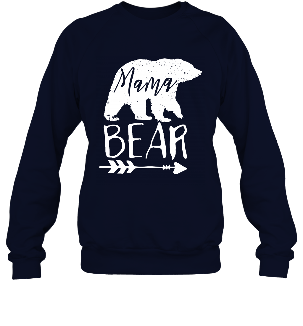 Mama Bear Shirt Sweatshirt Sweatshirt Navy