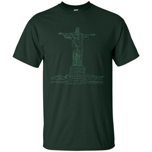 Christ The Redeemer Statue In Rio De Janeiro Brasil T-shirt