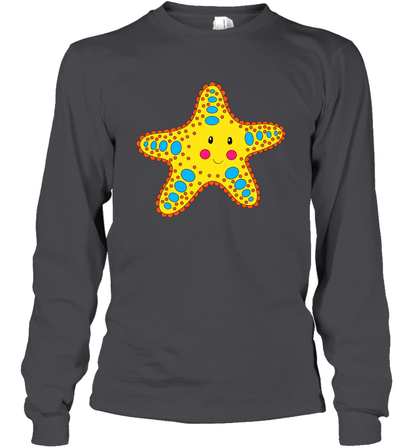 Starfish Summer Beaches Shirt Long Sleeve T-Shirt Long Sleeve T-Shirt Dark Heather
