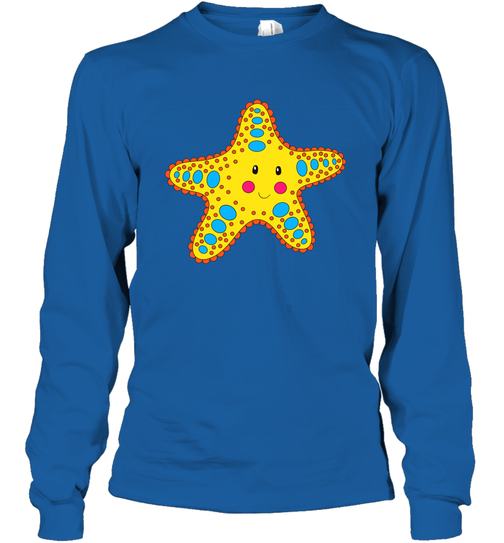 Starfish Summer Beaches Shirt Long Sleeve T-Shirt Long Sleeve T-Shirt Royal