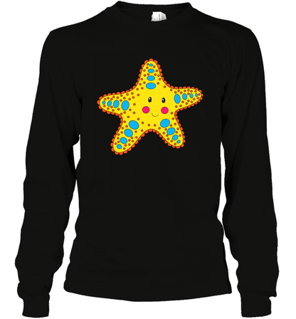 Starfish Summer Beaches Shirt Long Sleeve T-Shirt Long Sleeve T-Shirt Black