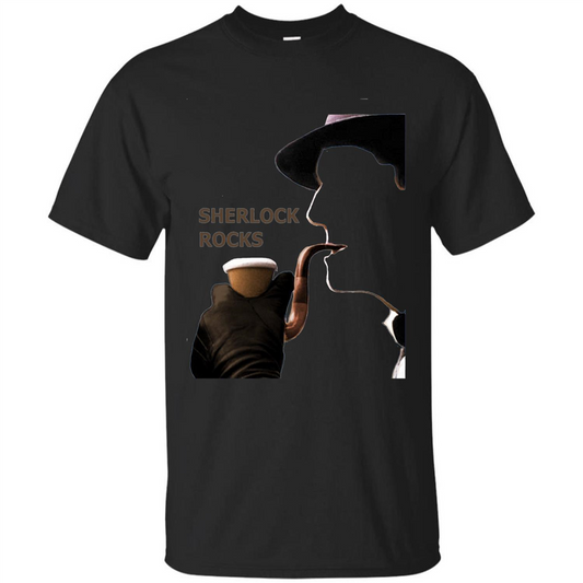 Sherlock Rocks T-shirt Black