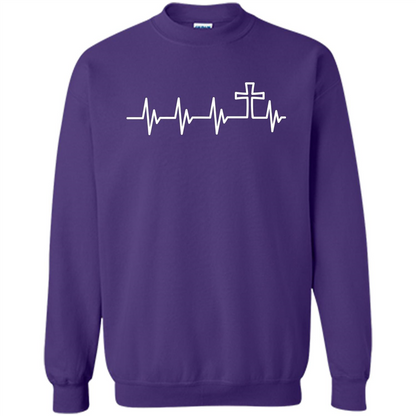 Christian T-shirt Heartbeat Purple