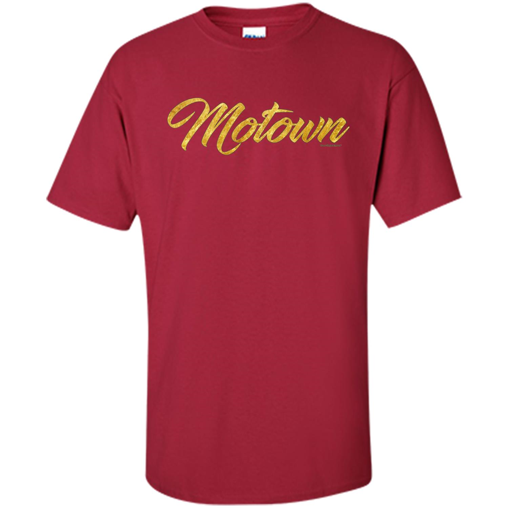 MOTOWN GOLD T-shirt Detroit Michigan Motor T-Shirt Cardinal