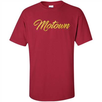 MOTOWN GOLD T-shirt Detroit Michigan Motor T-Shirt Cardinal