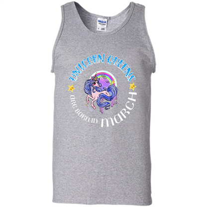 March Unicorn T-shirt Unicorn Queens Are Born March Sport Grey
