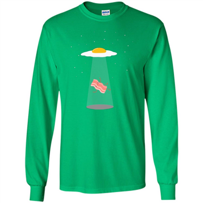 Cute Funny Bacon And Eggs UFO Irish Green