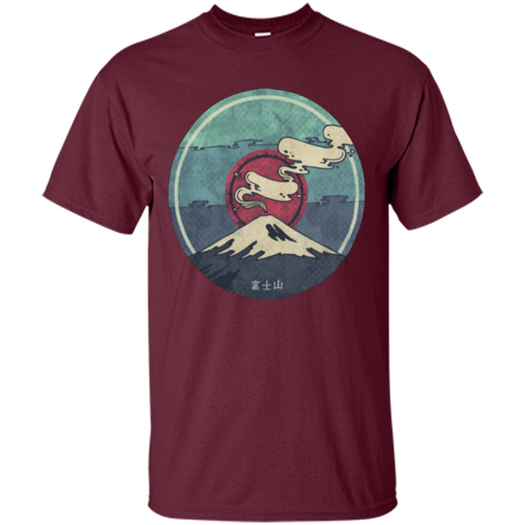 Mount Fuji T-shirt Maroon