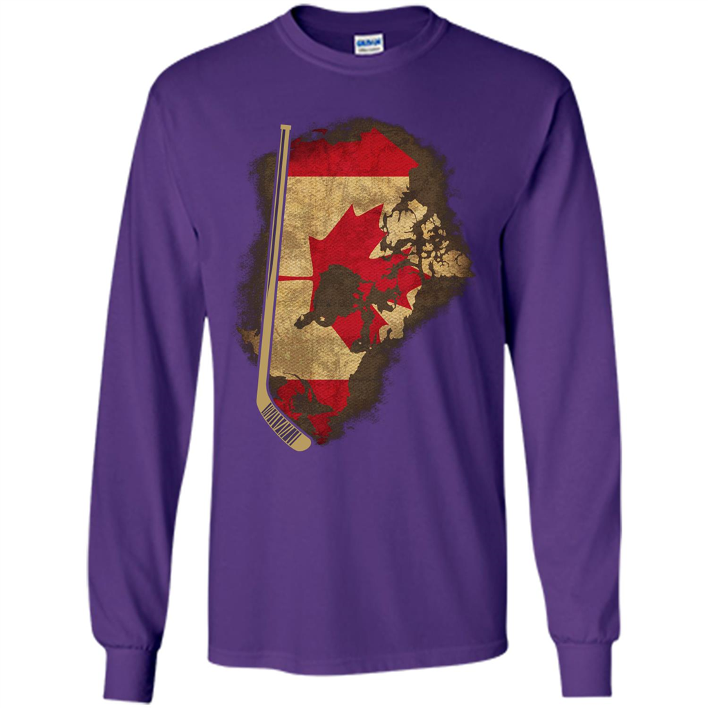 Canada Hockey T-shirt Purple