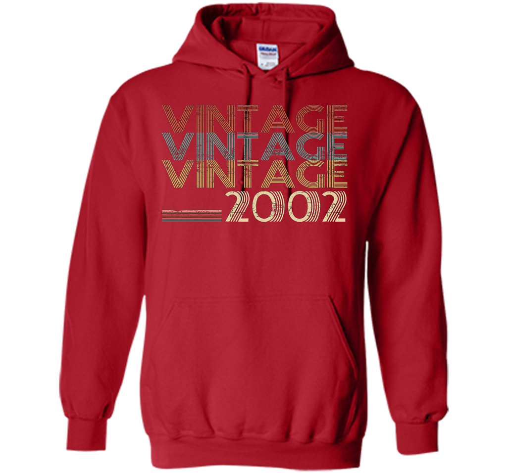Retro Classic Vintage 2002 - 15th Gift 15 Yrs Years Old cool shirt Red