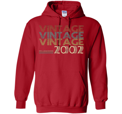 Retro Classic Vintage 2002 - 15th Gift 15 Yrs Years Old cool shirt Red