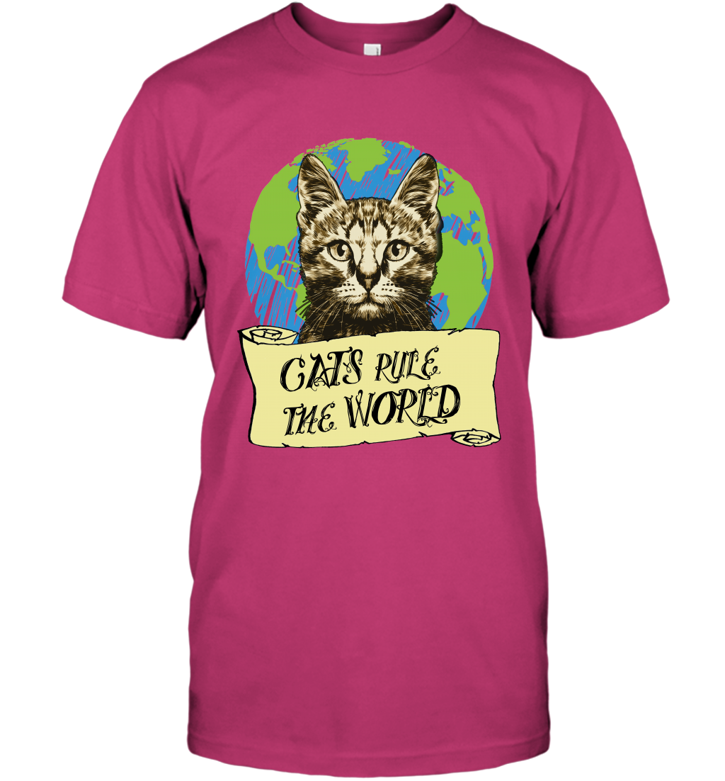 Cats Rule The World Kitten Shirt T-Shirt T-Shirt Heliconia