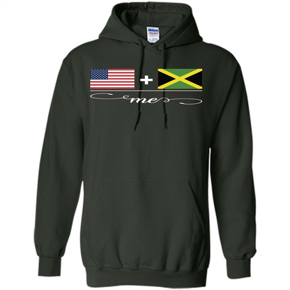 American + Jamaican = Me USA and Jamaica Flags T-shirt