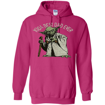 Fathers Day T-shirt Yoda Best Dad Ever Heliconia