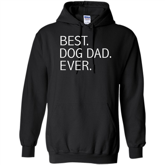 Best Dog Dad Ever T-shirt Black