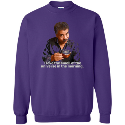Neil Degrasse Tyson I Love The Smell Of The Universe T-Shirt Purple