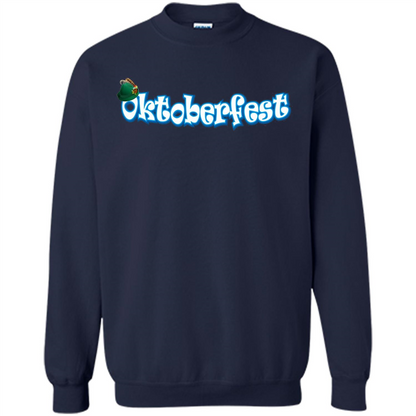 Oktoberfest Tyrolean Hat German T-Shirt Navy