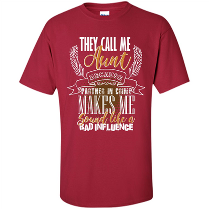 Funny Aunt T-shirt They Call Me Aunt Cardinal