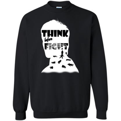 Think Before Fight T-shirt Black