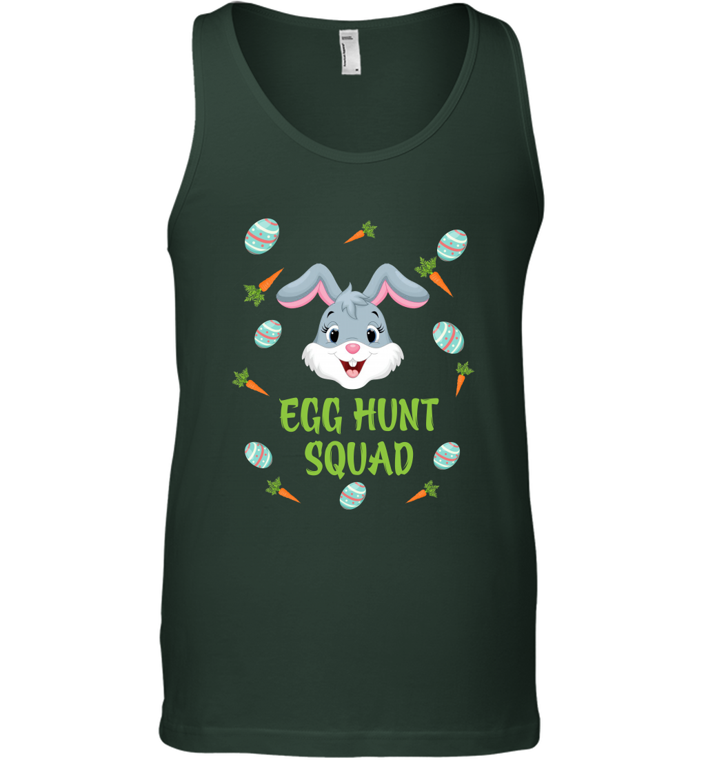 Egg Hunt Squad Happy Easter Day Shirt Tank Top Forest Green