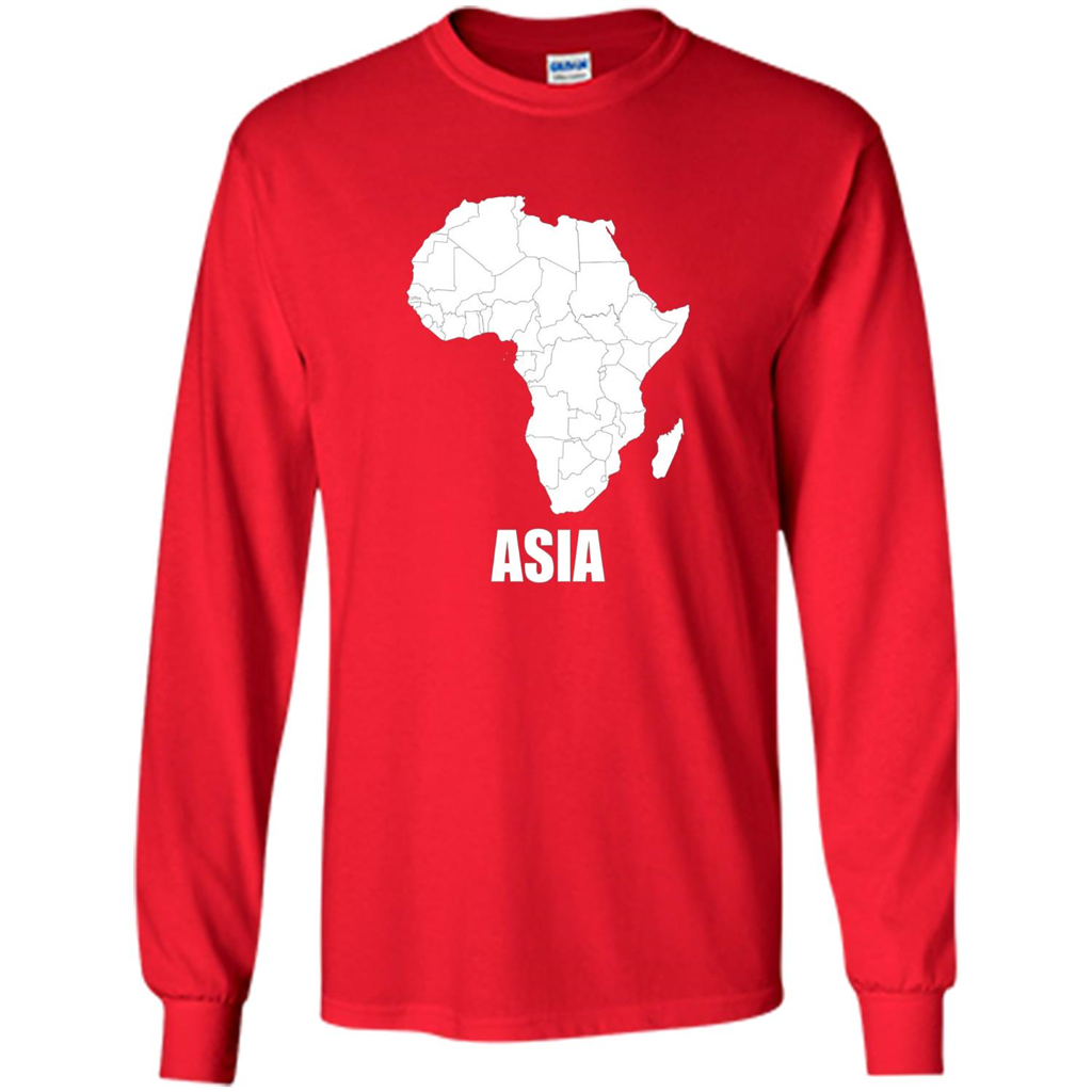 Africa Asia Funny t-shirts - Humor T-shirts Red
