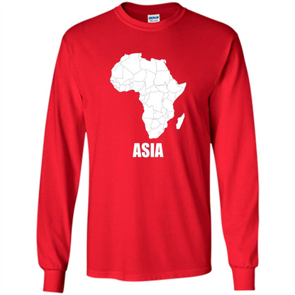 Africa Asia Funny t-shirts - Humor T-shirts Red