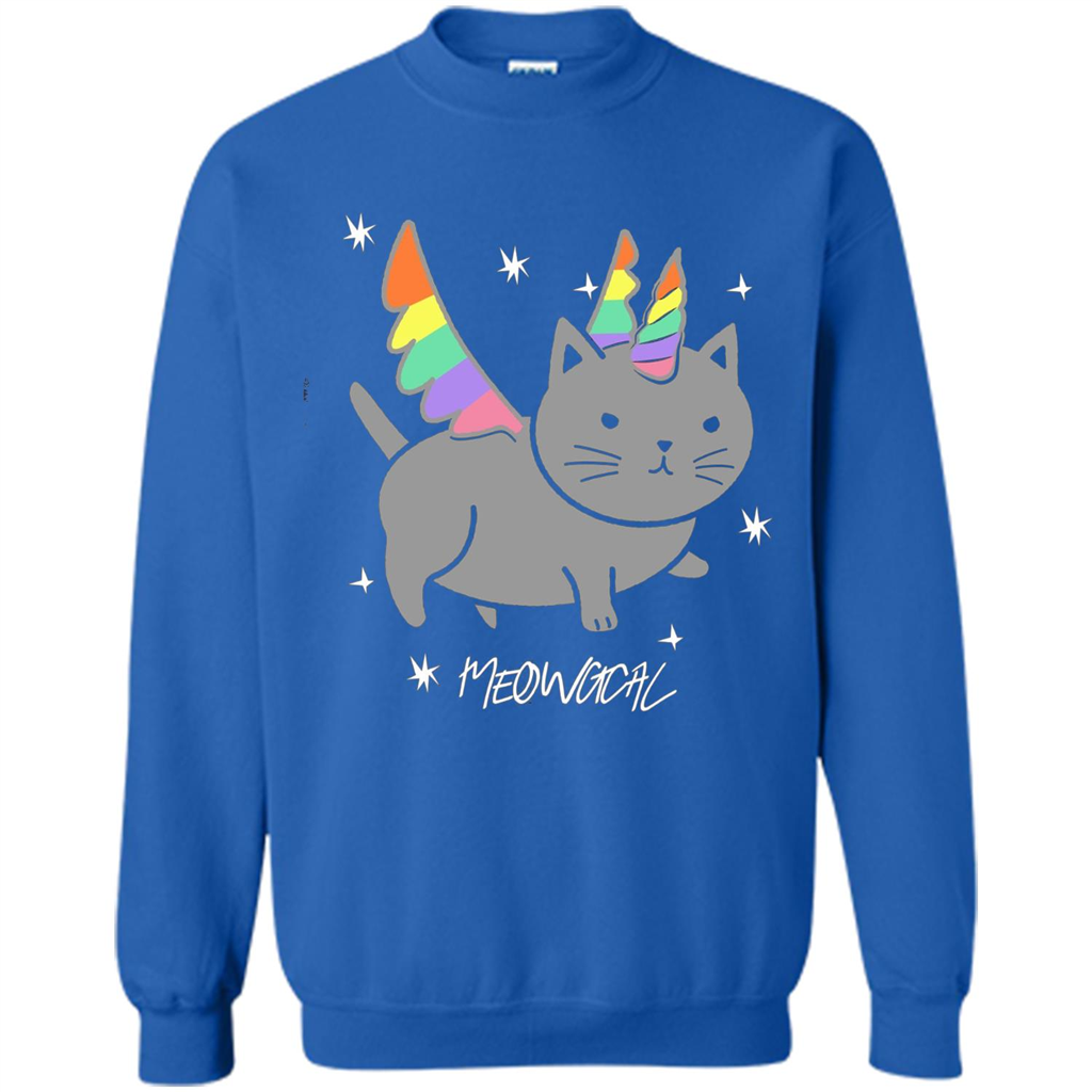 Funny Meowgical Cat Unicorn T-shirt For Cat Lover Royal