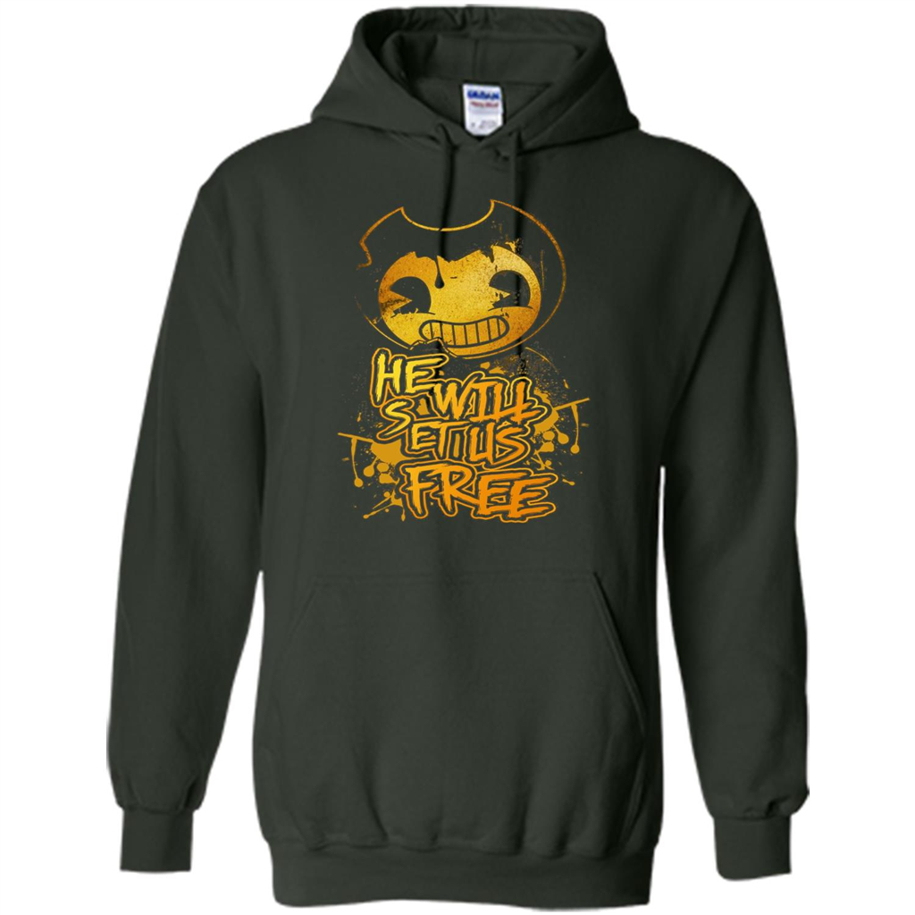He Will Set Us Free T-shirt Forest Green