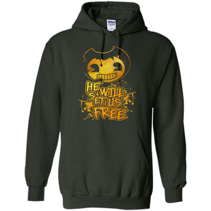He Will Set Us Free T-shirt Forest Green