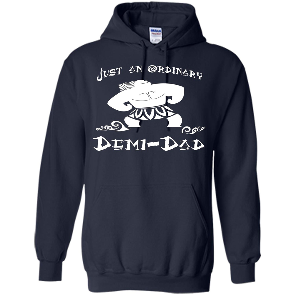 Fathers Day T-shirt Just An Ordinary Demi-Dad Navy