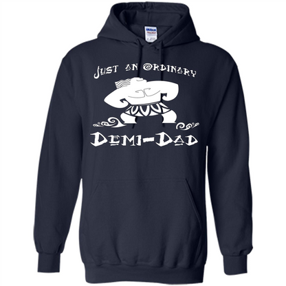 Fathers Day T-shirt Just An Ordinary Demi-Dad Navy