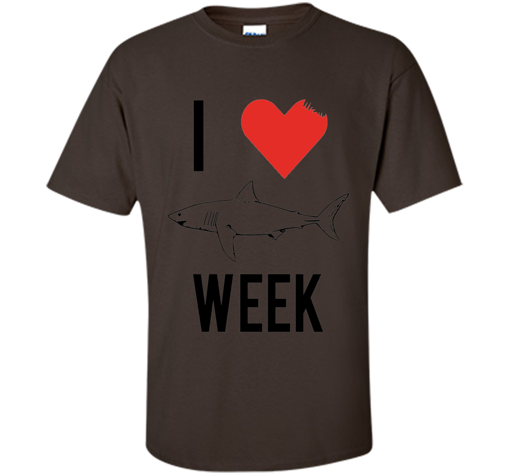 I Love Shark Shirt shirt Dark Chocolate