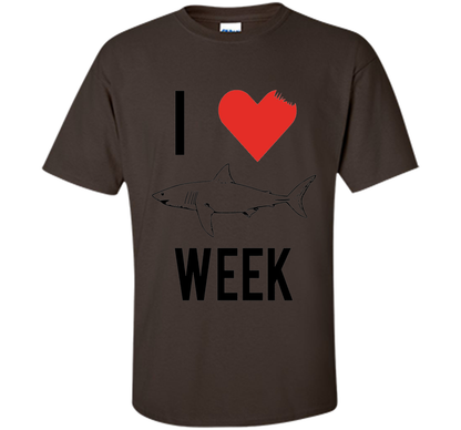 I Love Shark Shirt shirt Dark Chocolate
